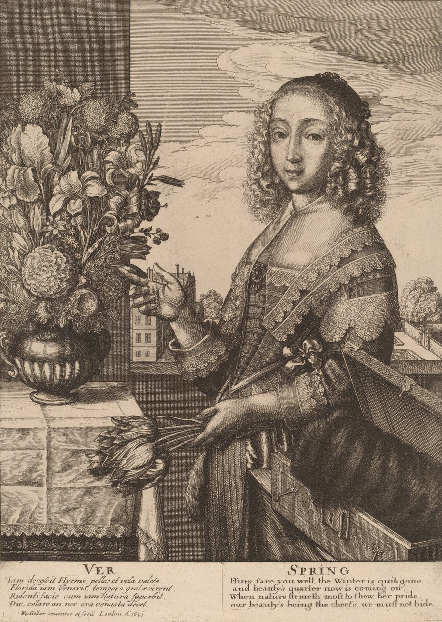 Primavera, 1641 de Wenceslaus Hollar