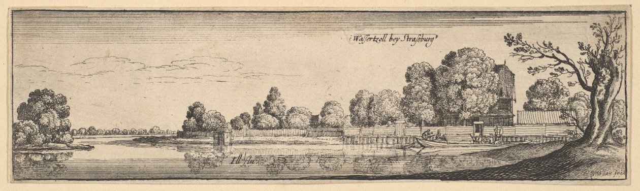 Estrasburgo: La casa de peaje, 1625-77 de Wenceslaus Hollar