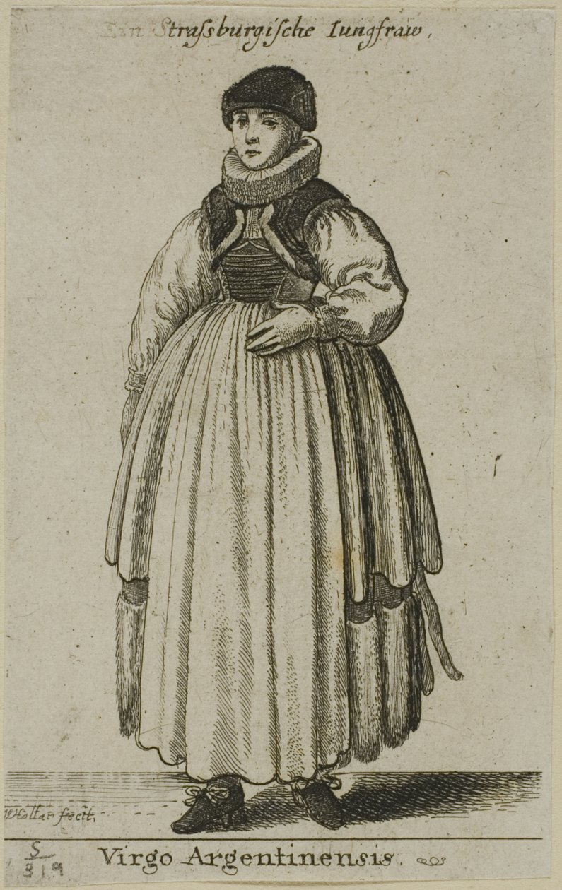 Mujer de Estrasburgo de Wenceslaus Hollar