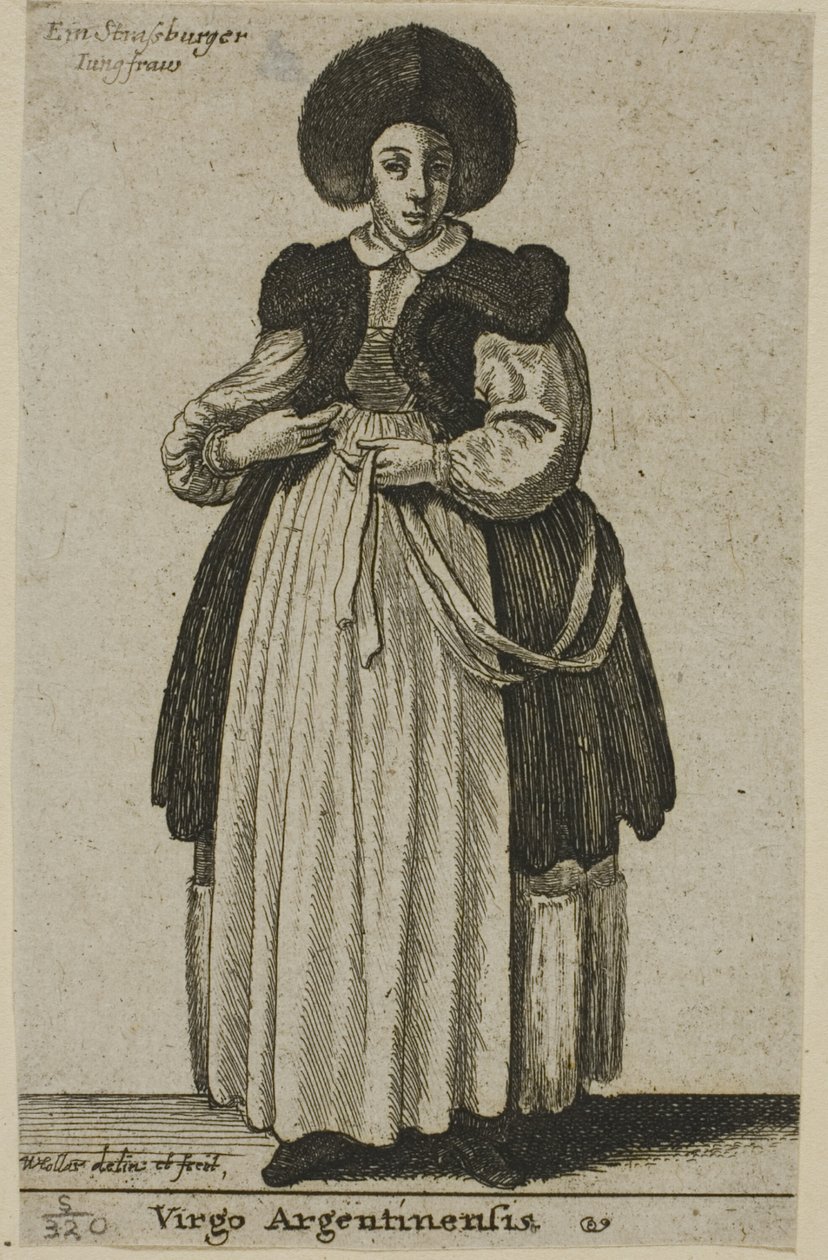Mujer de Estrasburgo de Wenceslaus Hollar