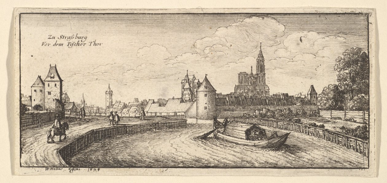 Estrasburgo, de «Vistas alemanas» de Wenceslaus Hollar