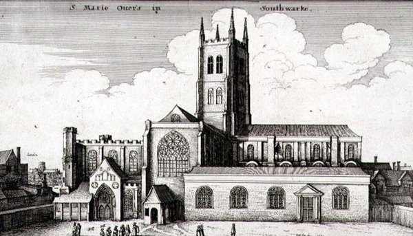 La Catedral de San Salvador y Santa María Overie, Southwark de Wenceslaus Hollar