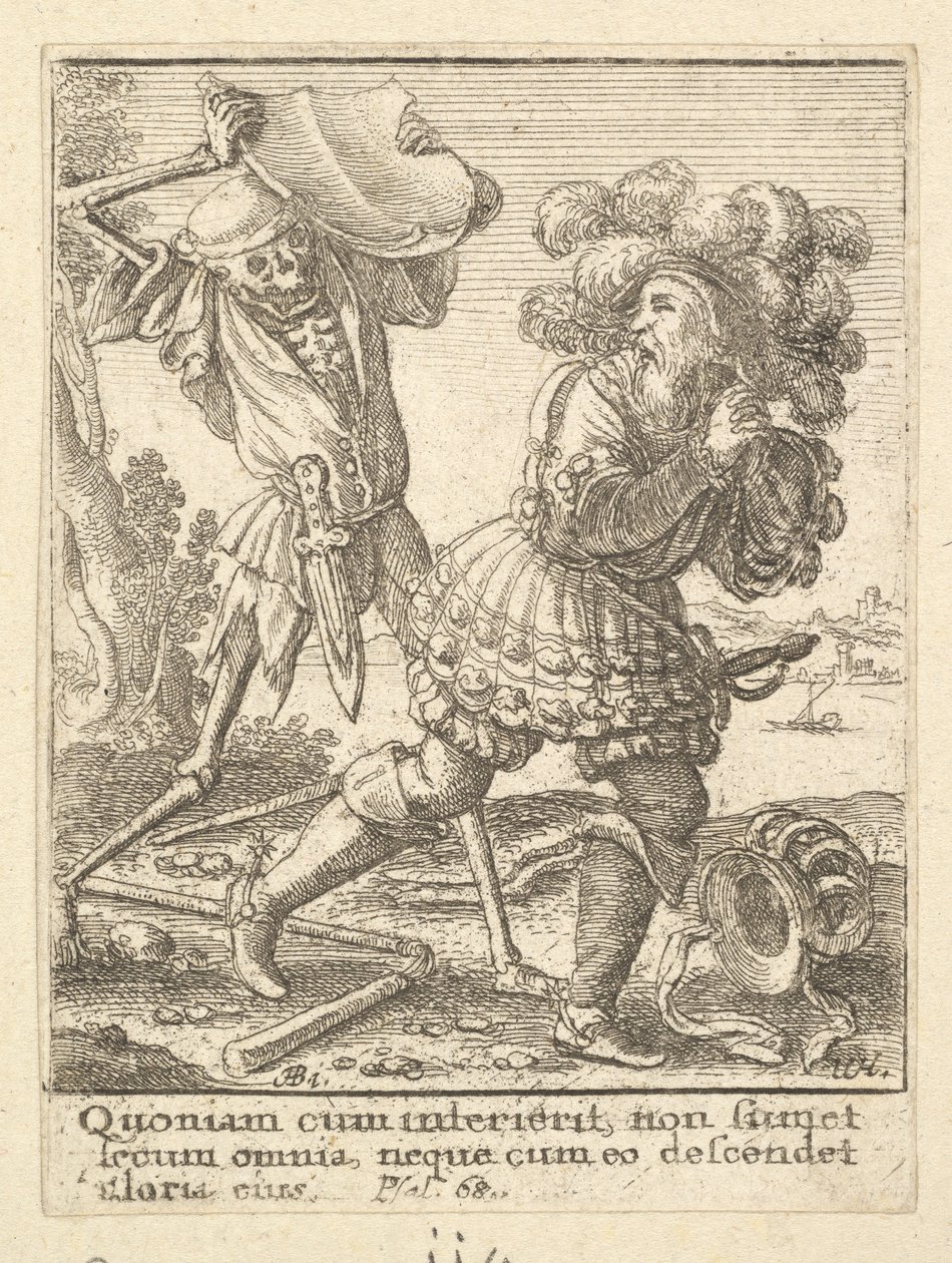 El Conde de la Danza de la Muerte, 1651 de Wenceslaus Hollar