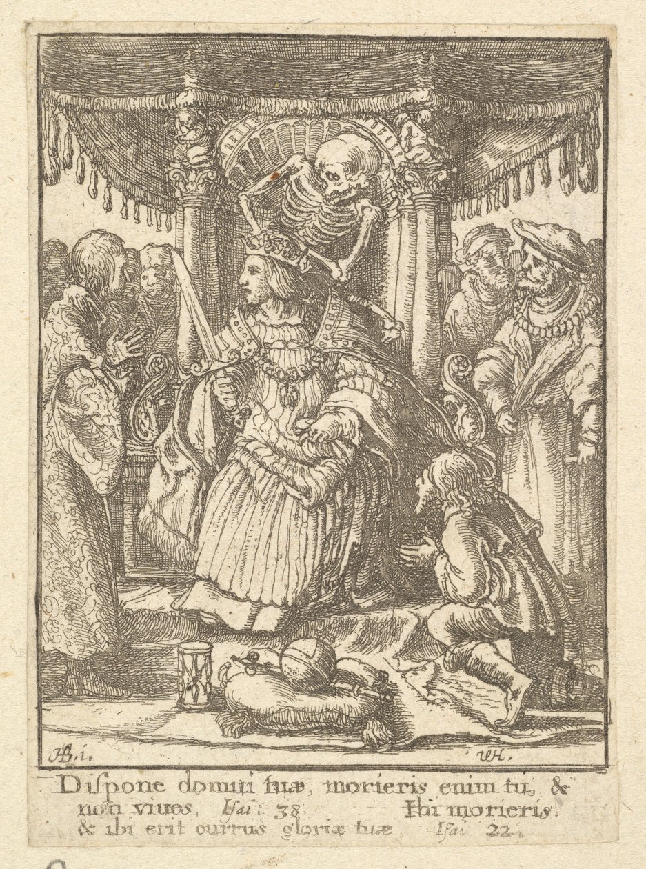 El Emperador, de la Danza de la Muerte, 1651 de Wenceslaus Hollar