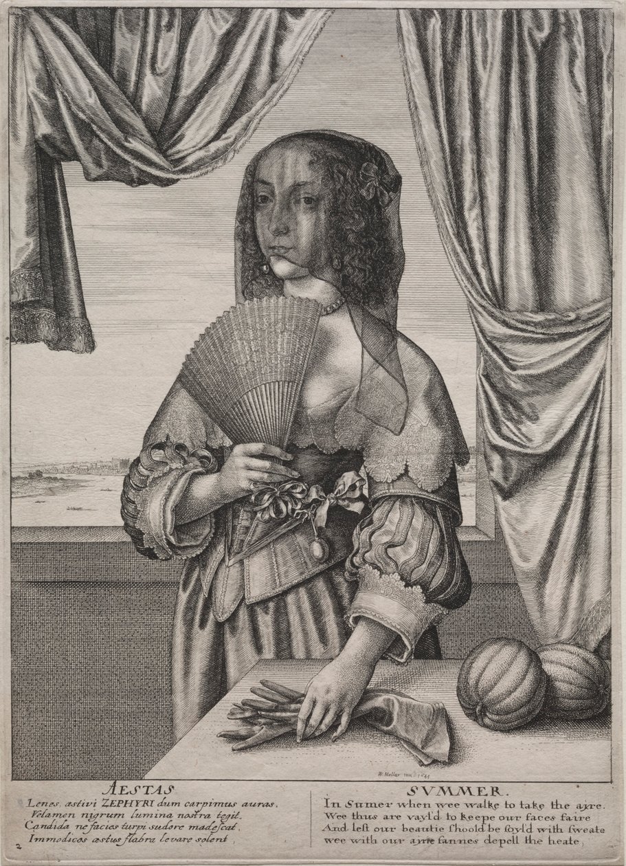 Las cuatro estaciones: Verano, 1641 de Wenceslaus Hollar