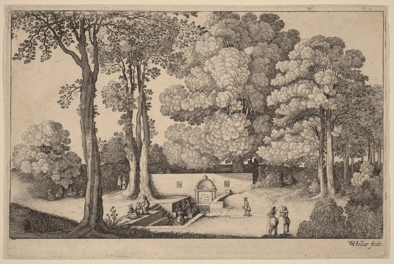 El manantial mineral de Wenceslaus Hollar