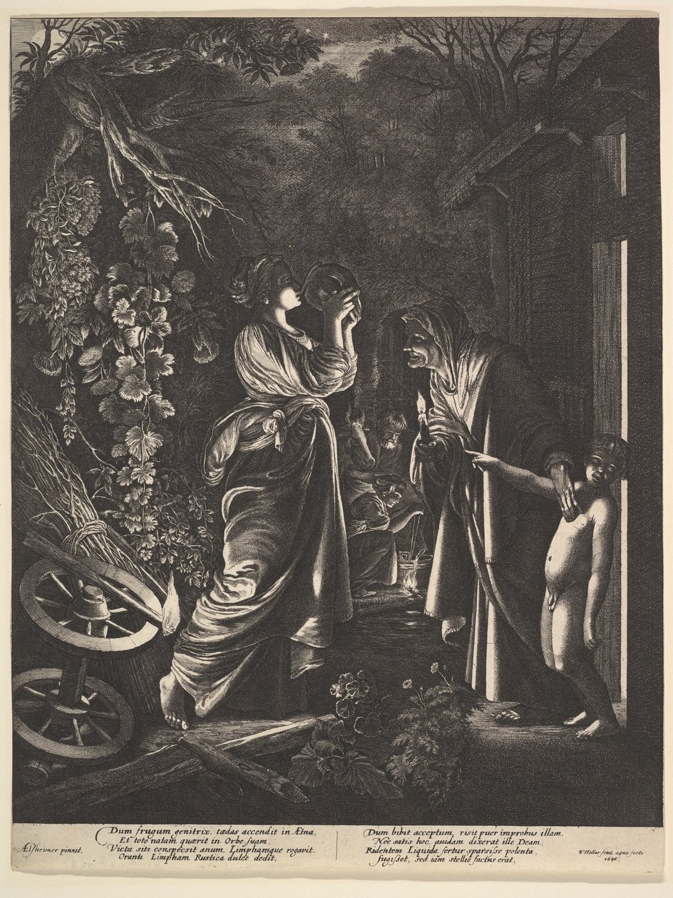 La burla de Ceres, 1646 de Wenceslaus Hollar