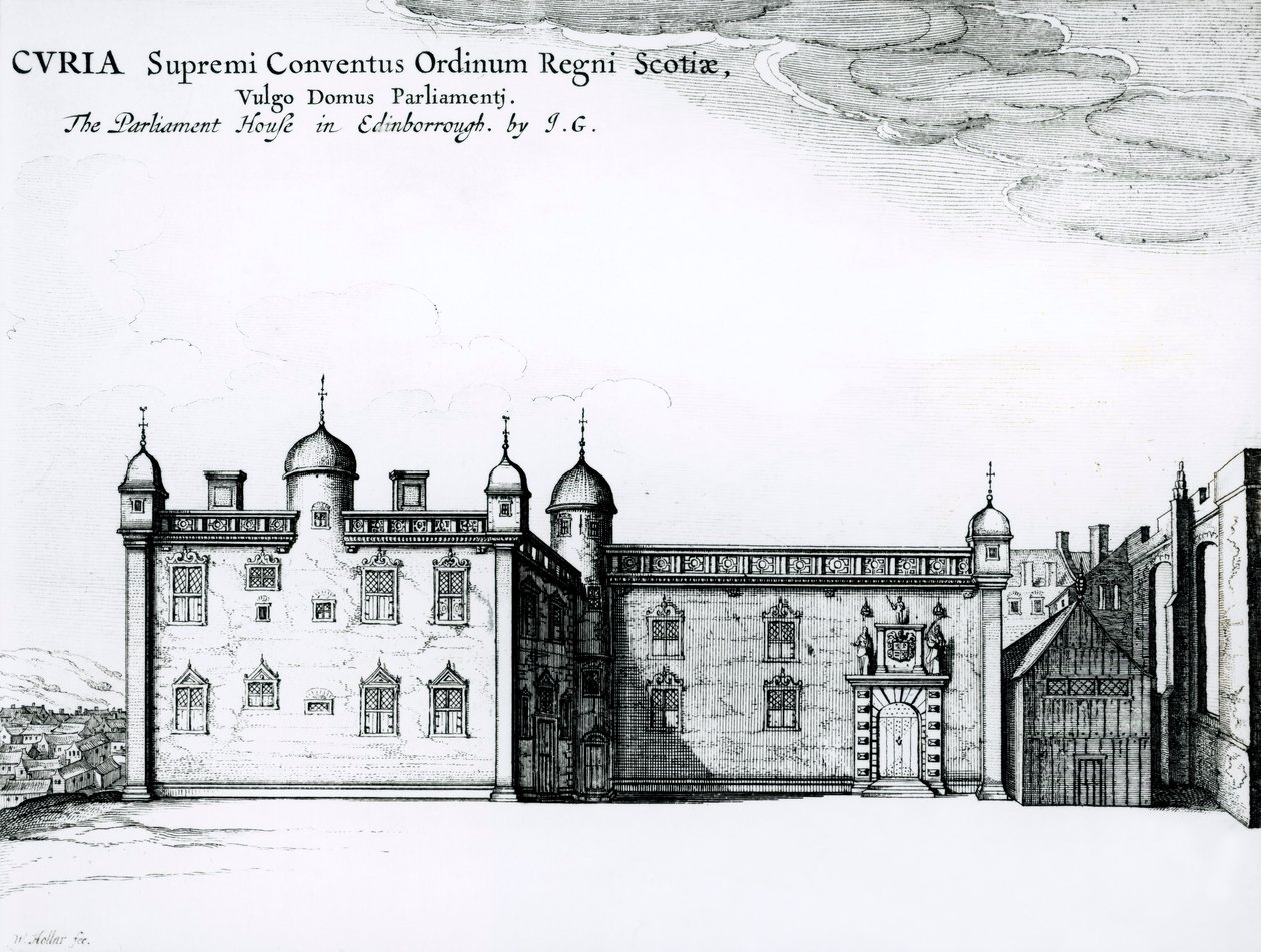 La Casa del Parlamento en Edimburgo de Wenceslaus Hollar