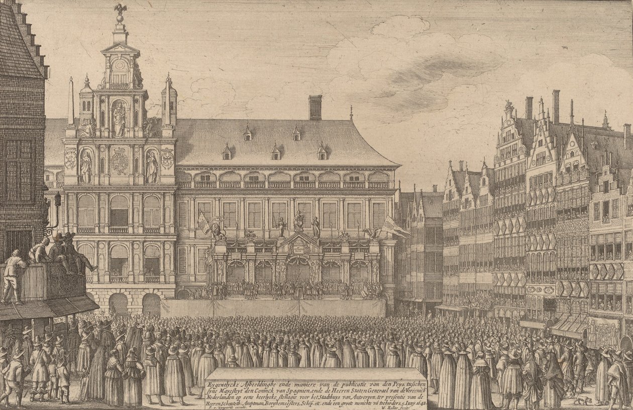 La paz de Münster de Wenceslaus Hollar