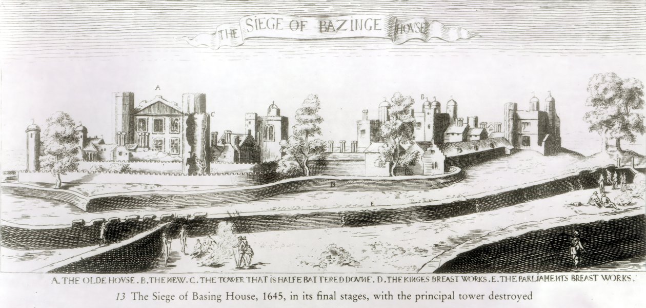 El asedio de Basing House de Wenceslaus Hollar
