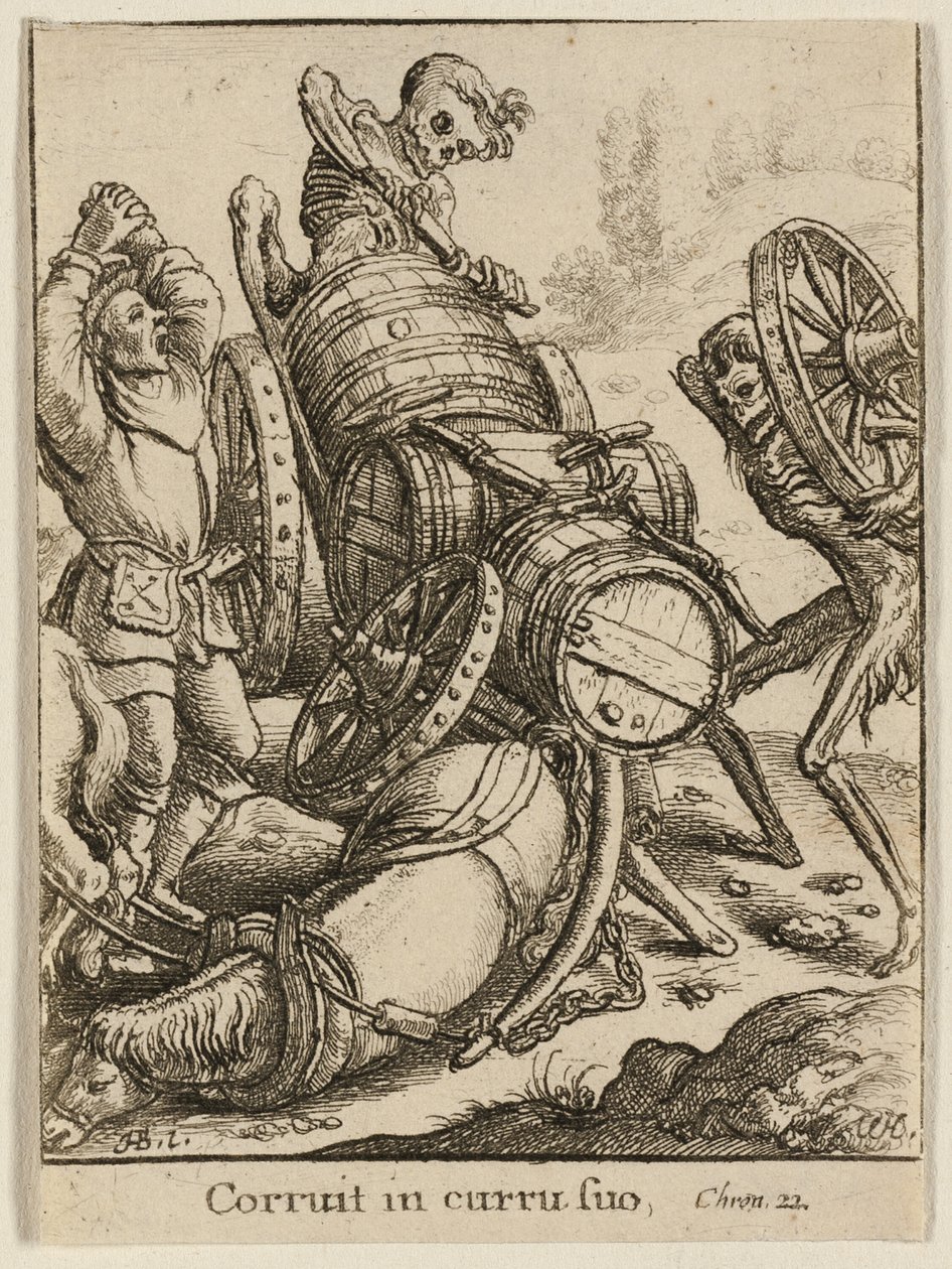 El carretero y la muerte de Wenceslaus Hollar