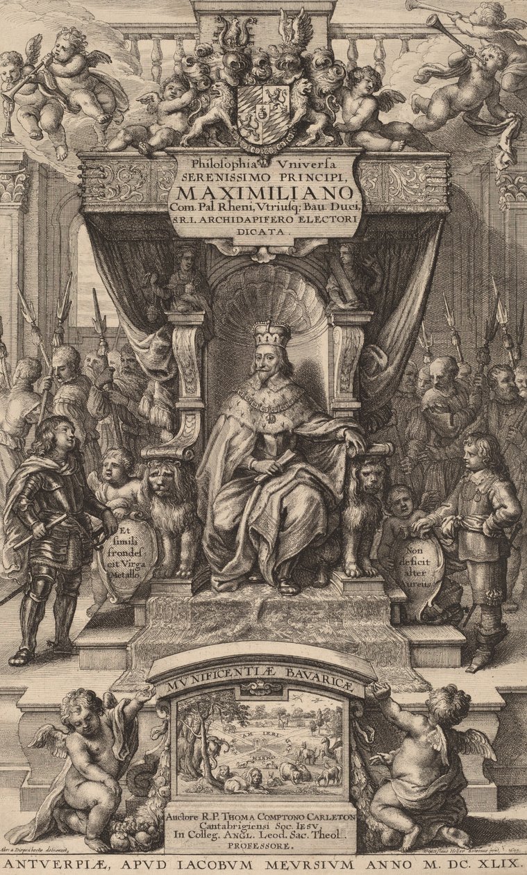 Página de título de Philosophia Universia de Wenceslaus Hollar