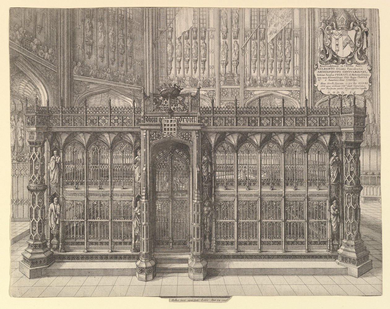 Tumba de Enrique VII, 1665 de Wenceslaus Hollar