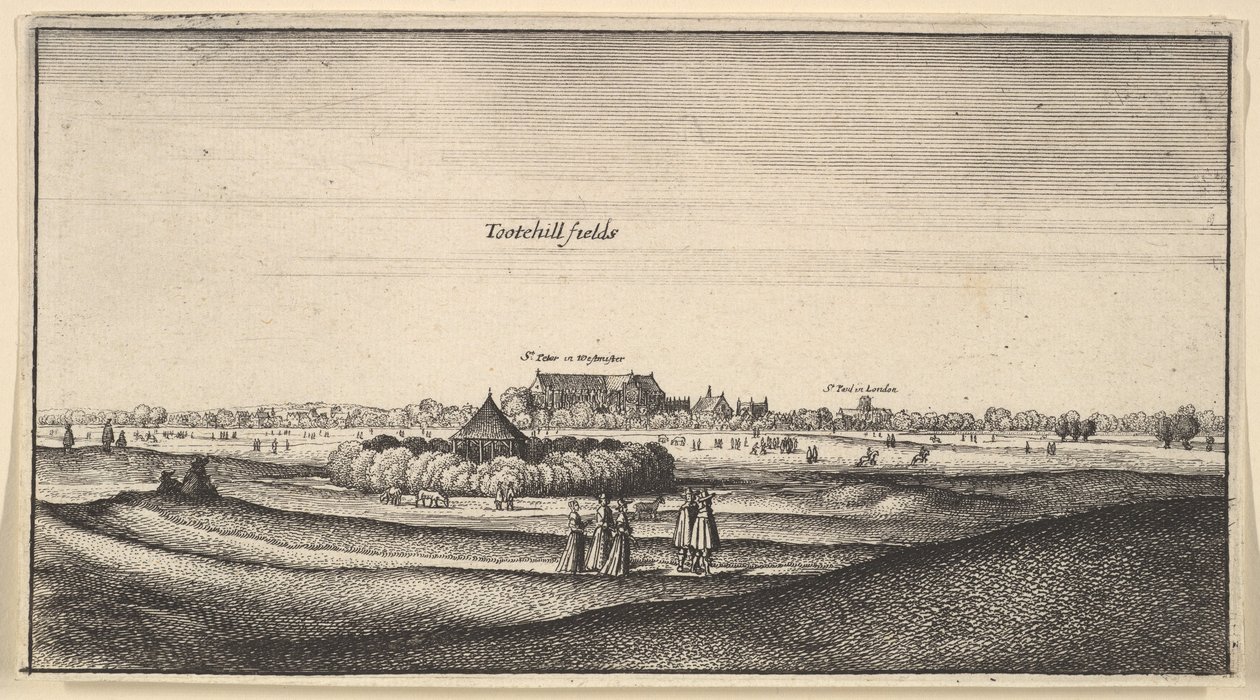 Tootehill fields Amoenissimi aliquot locorum... Prospectus, 1625-77 de Wenceslaus Hollar