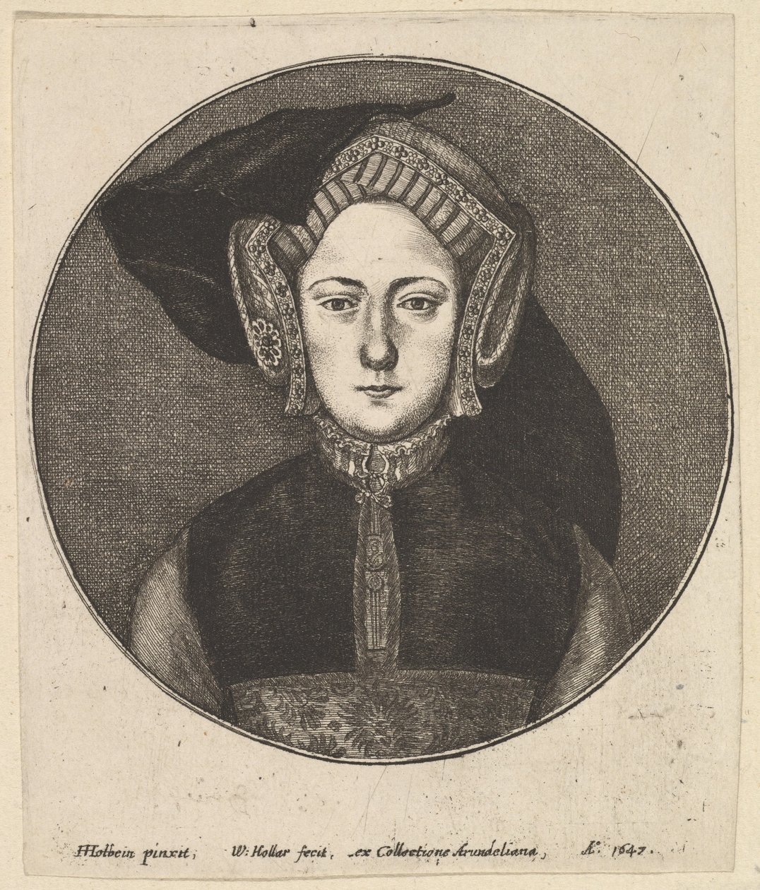 Mujer desconocida, 1647 de Wenceslaus Hollar