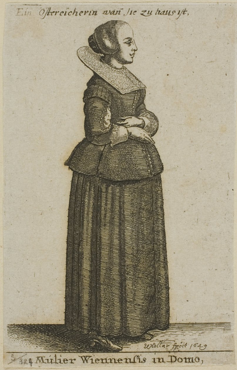 Mujer Vienesa de Wenceslaus Hollar