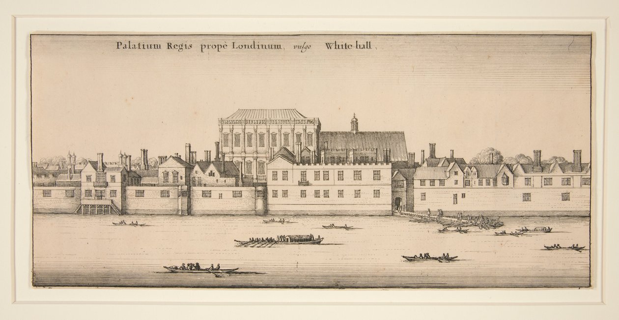 Whitehall desde el río de Wenceslaus Hollar