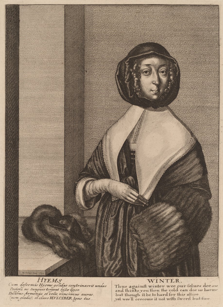 Invierno, 1641 de Wenceslaus Hollar