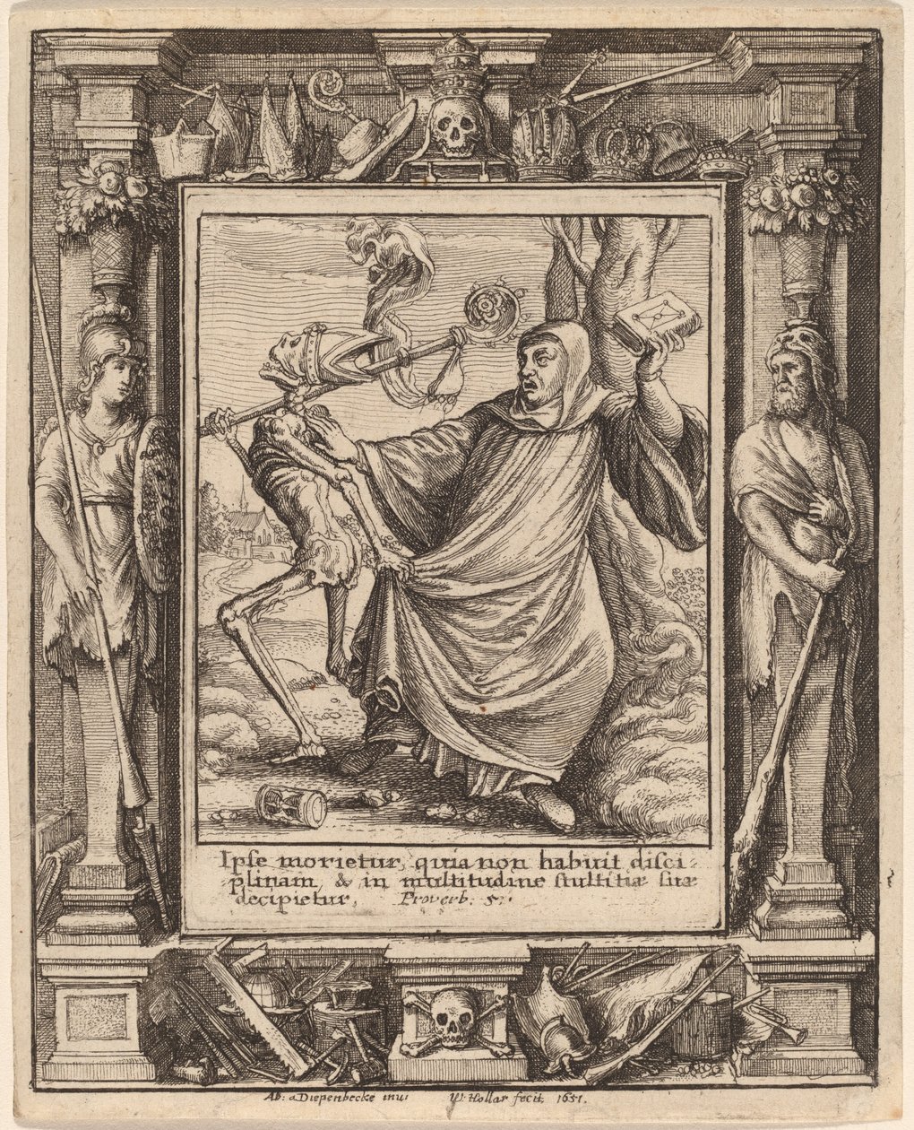 Abad de Wenceslaus Hollar after Hans Holbein the Younger after Abraham van Diepenbeeck