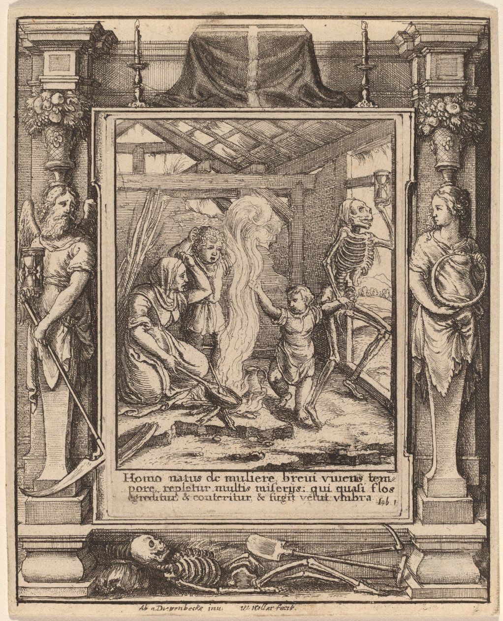 Niño de Wenceslaus Hollar after Hans Holbein the Younger after Abraham van Diepenbeeck