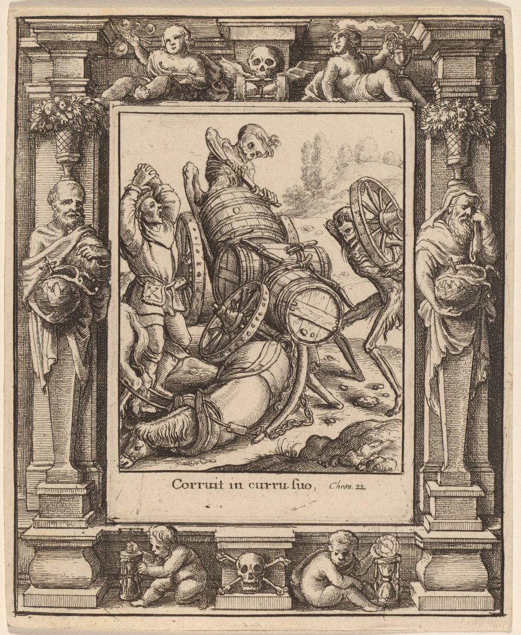 Carretero de Wenceslaus Hollar after Hans Holbein the Younger after Abraham van Diepenbeeck