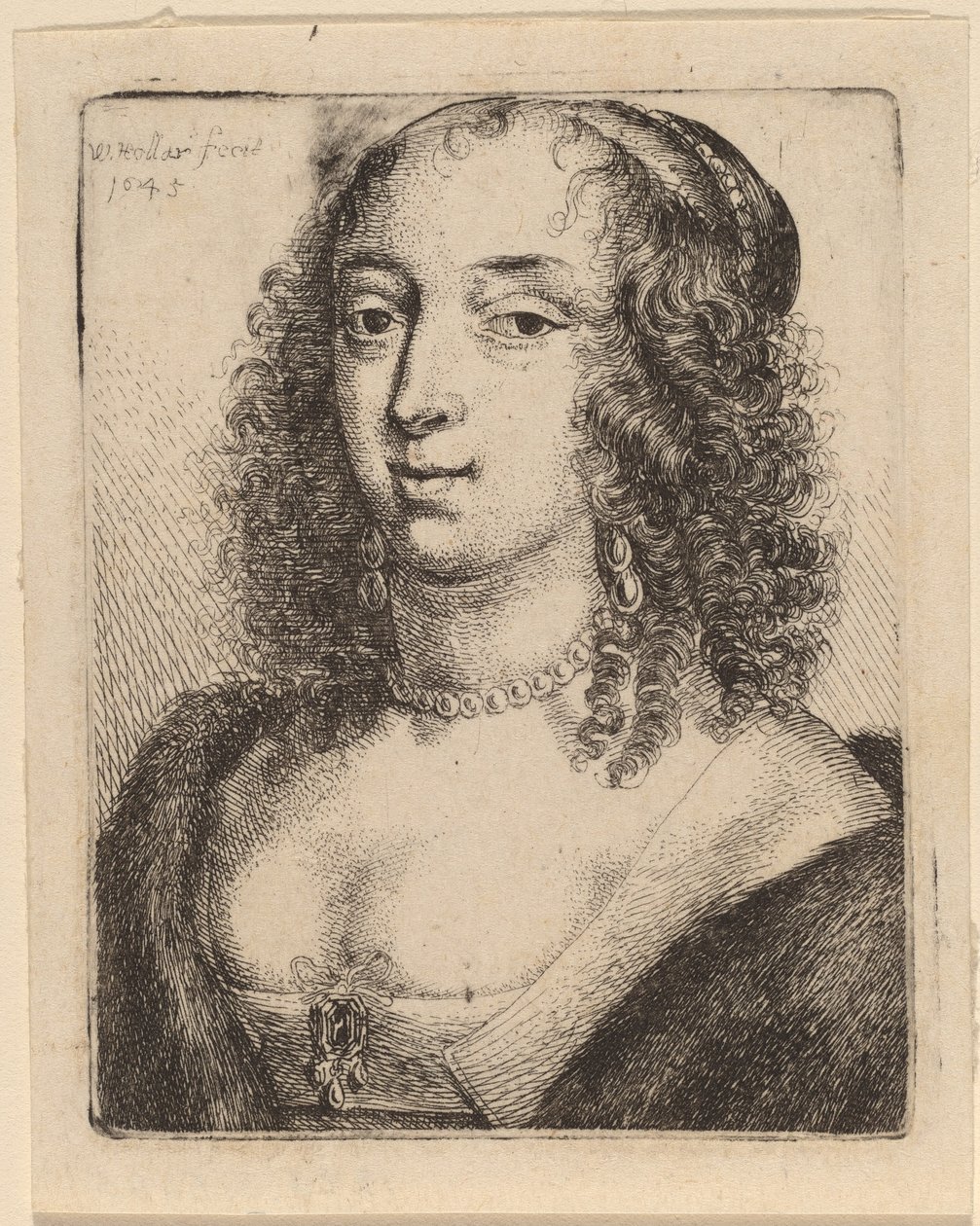 Duquesa de Lennox de Wenceslaus Hollar after Sir Anthony van Dyck