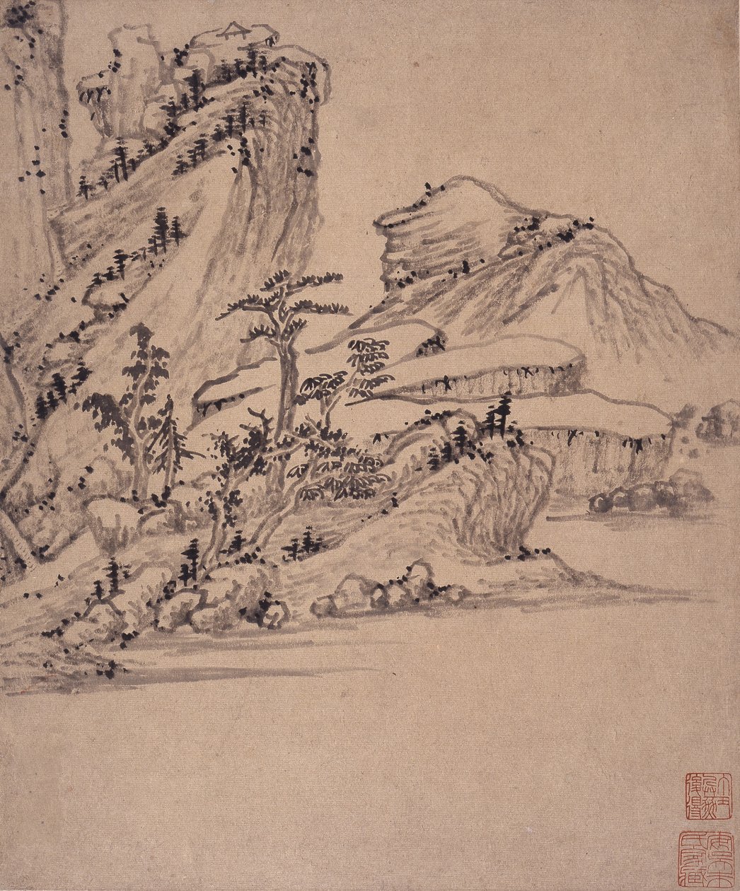 Álbum de pinturas de paisajes de Wencong Yang