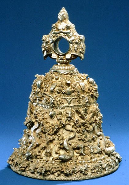 Campana de mano, c.1555 (oro y plata) de Wenzel I Jamnitzer