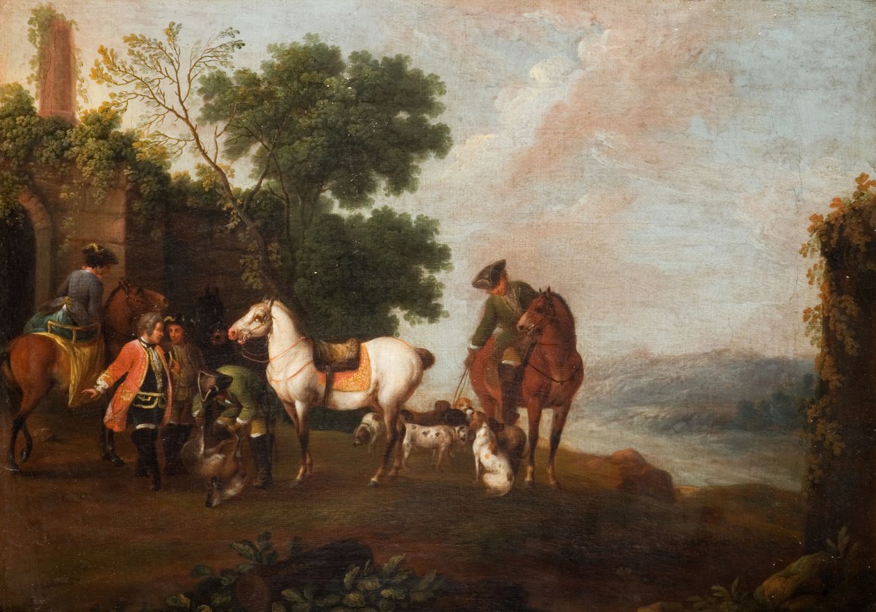 La caza del ciervo, 1760 de Wenzel Ignaz Prasch