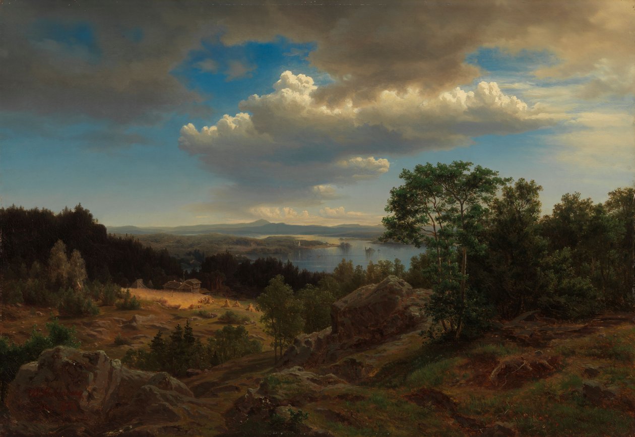 Paisaje finlandés de Werner Holmberg