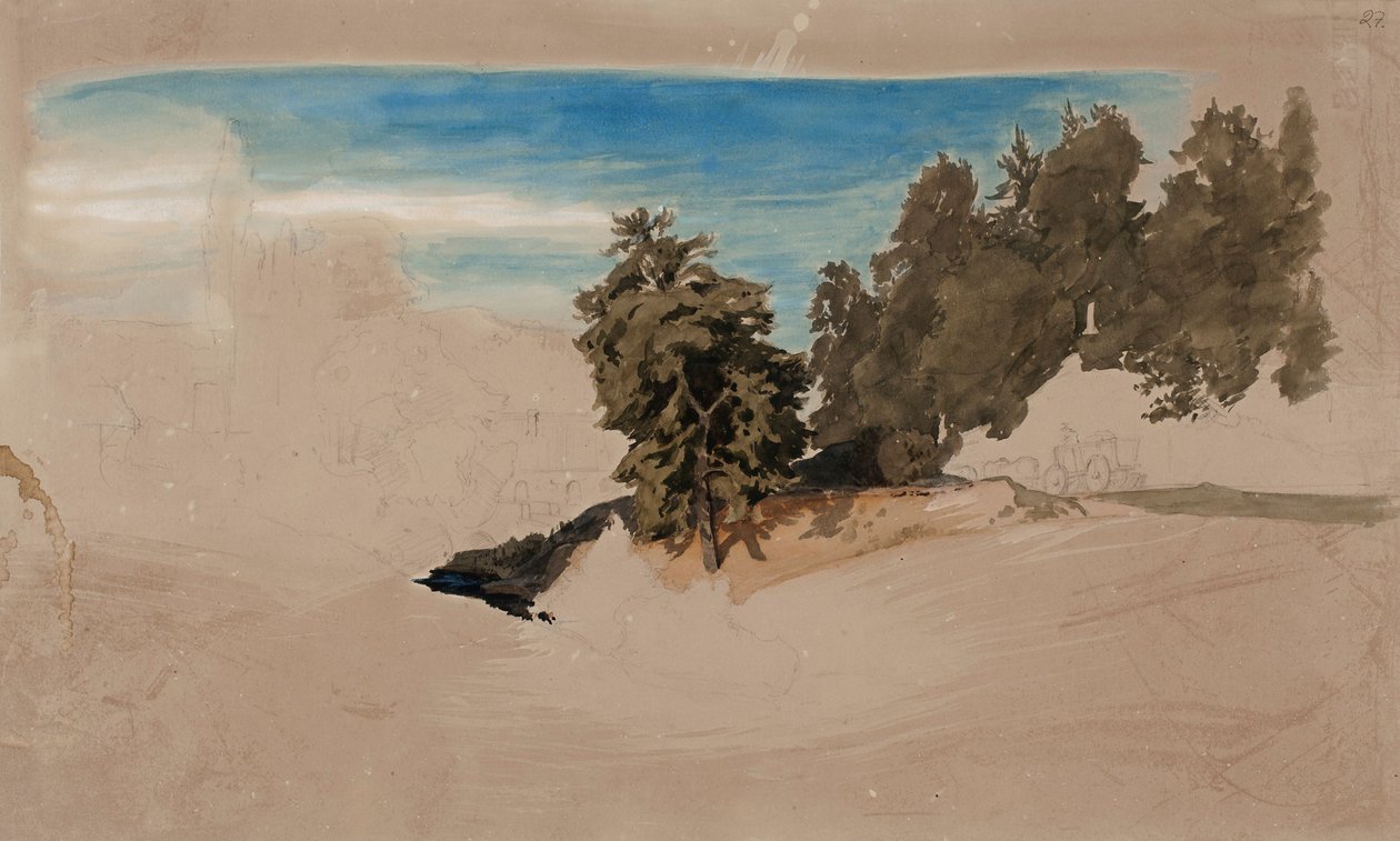 Paisaje, inacabado de Werner Holmberg