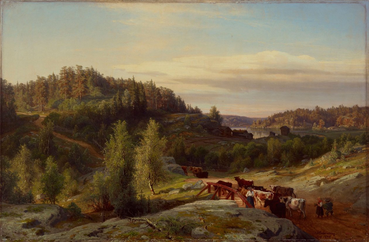 Paisaje de Kuru a la luz del atardecer de Werner Holmberg