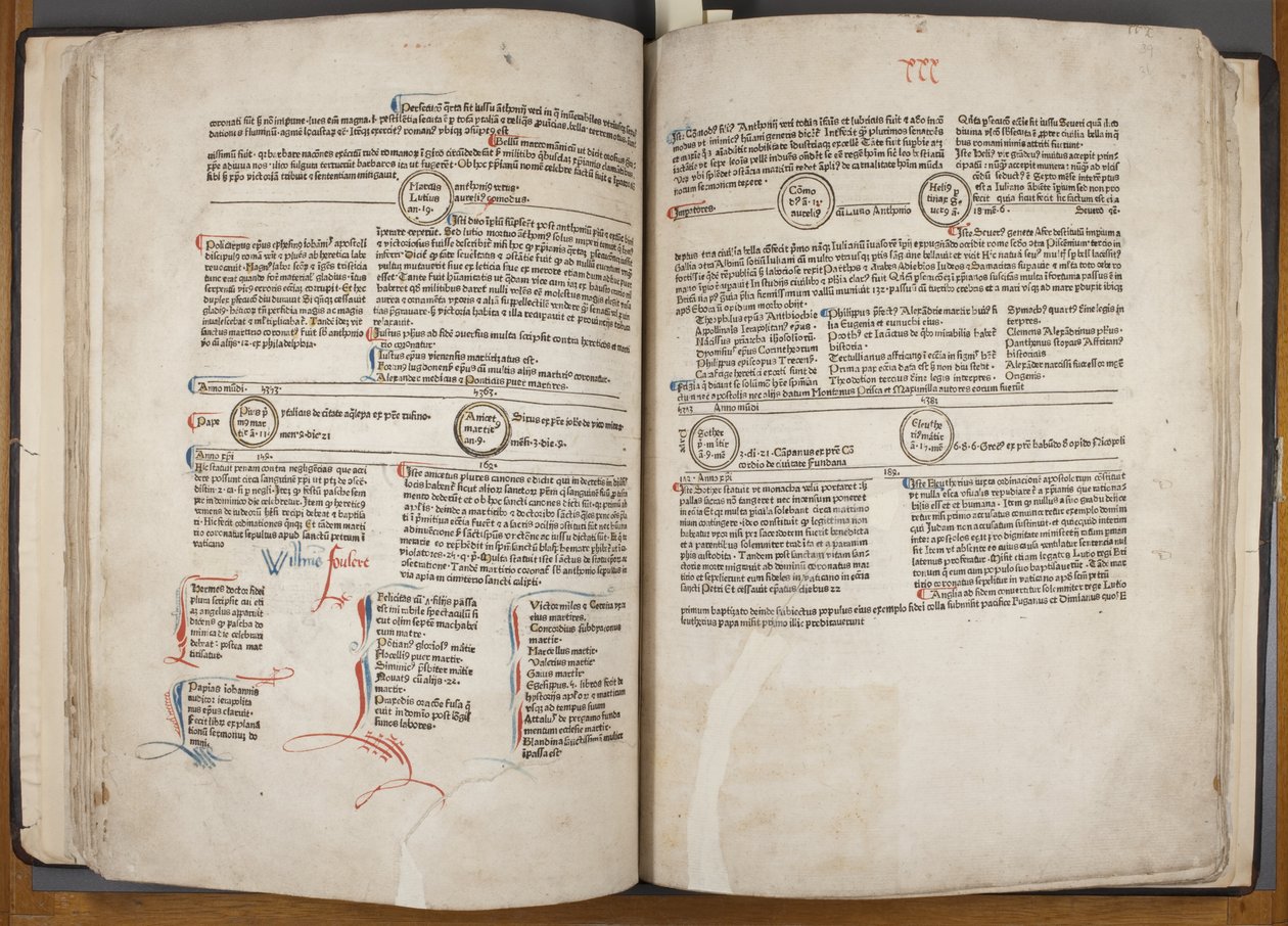 Fol 30 verso 31 recto, Fasciculus Temporum de Werner Rolevinck