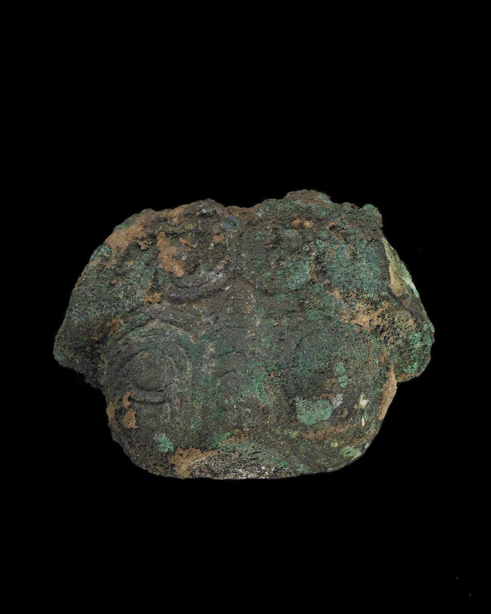 Ornamento: máscara grotesca de animal de Western Zhou Dynasty Chinese School