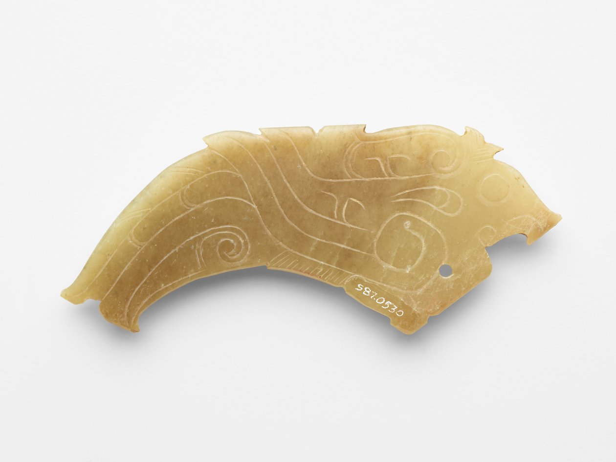 Colgante en forma de pájaro, uno de un par, c.1050-c.950 a.C. de Western Zhou Dynasty Chinese School