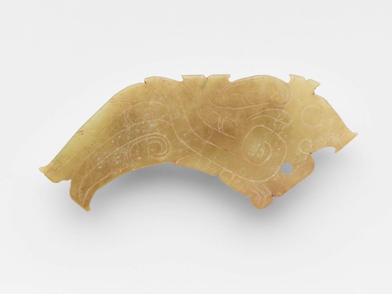 Colgante en forma de pájaro, uno de un par, c.1050-c.950 a.C. de Western Zhou Dynasty Chinese School