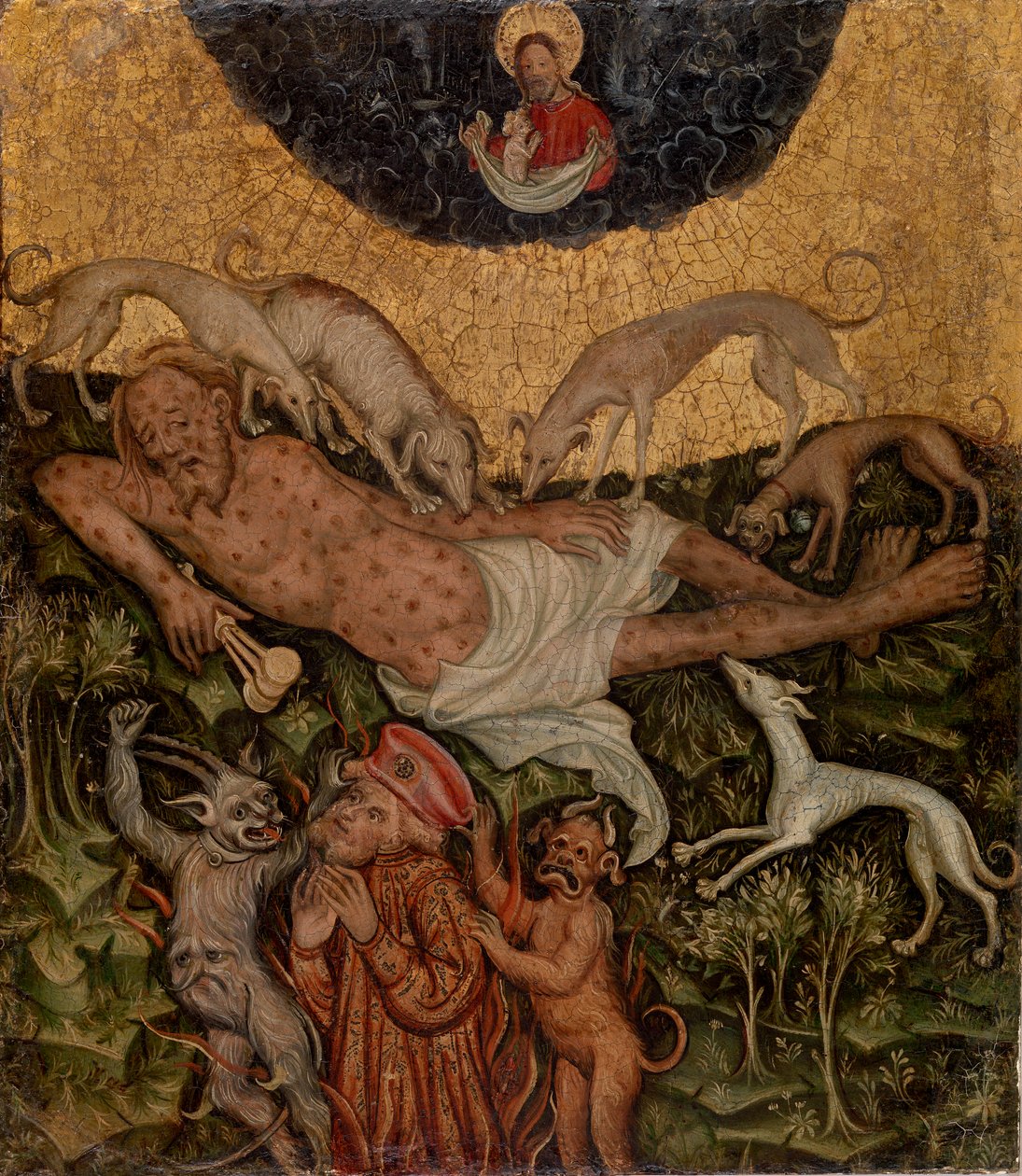 Curación de Lázaro de Westphalian Master