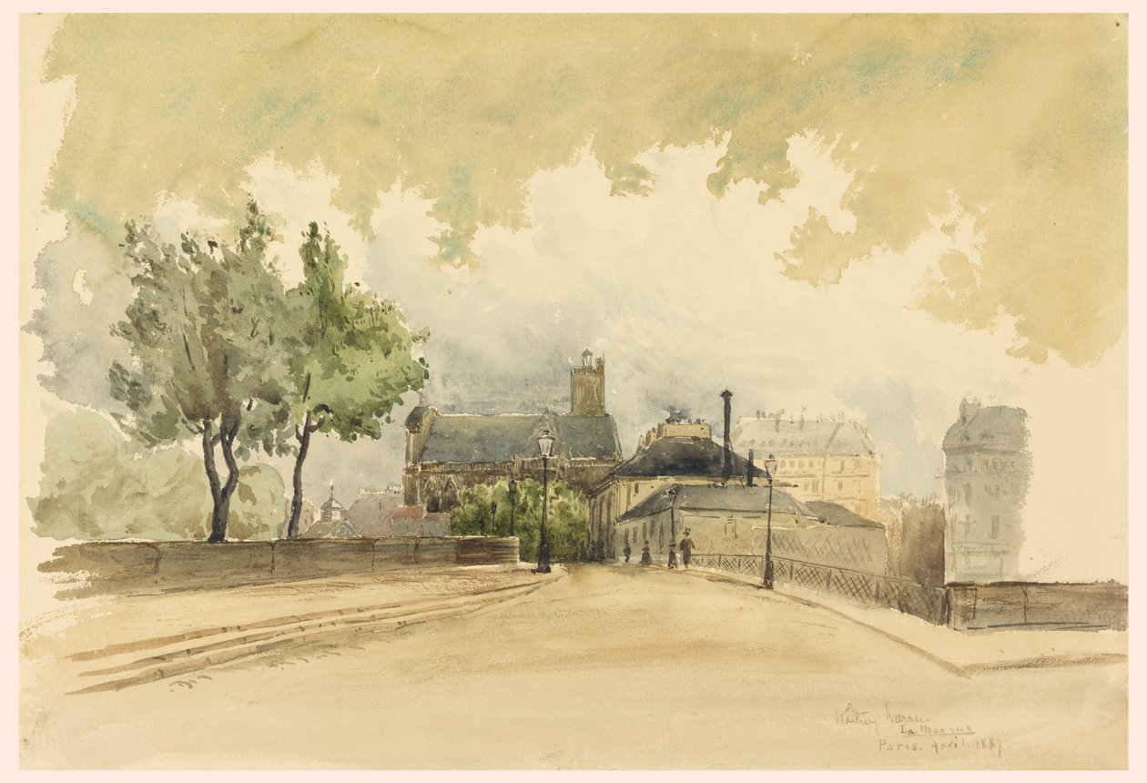 Dibujo, La Marca, París, 1887 de Whitney Warren Jr.