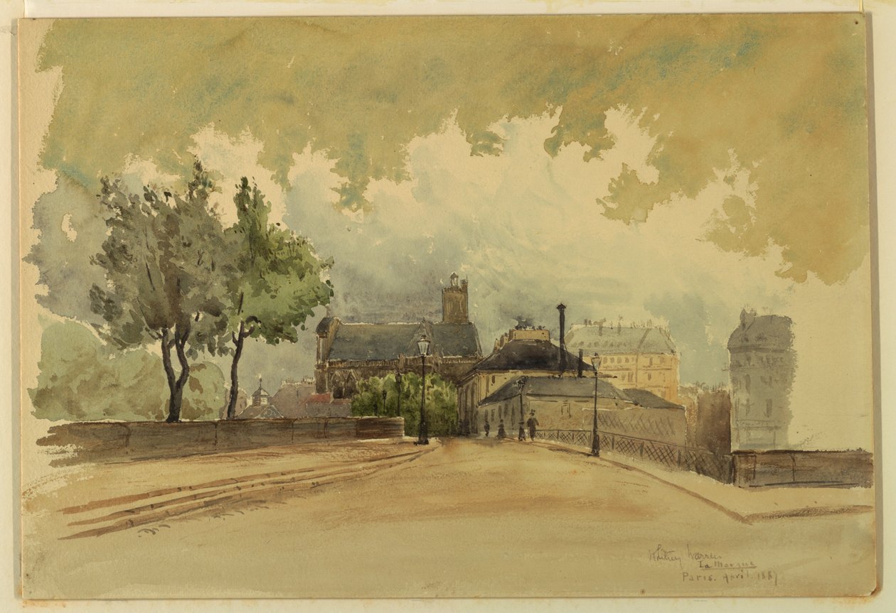 Dibujo, La Marca, París, 1887 de Whitney Warren Jr.