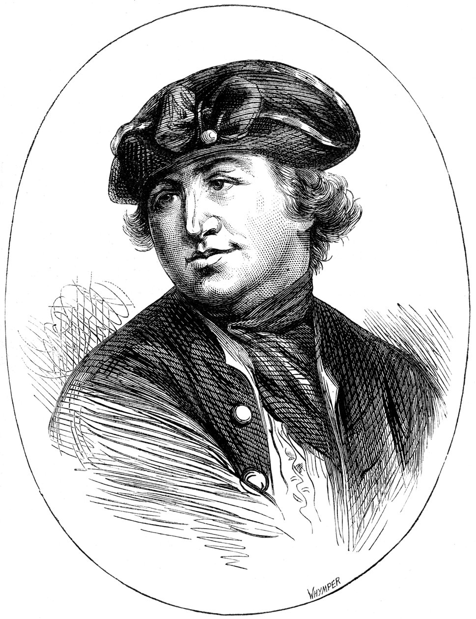Comodoro Robert Hopkins, comandante naval estadounidense, de una impresión de 1776, c1880 de Whymper