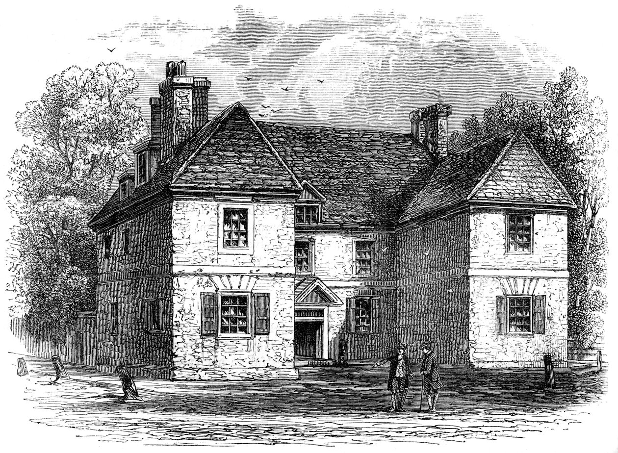 Casa de William Penn, Filadelfia, Pensilvania, finales del siglo XVII-principios del siglo XVIII c1880 de Whymper