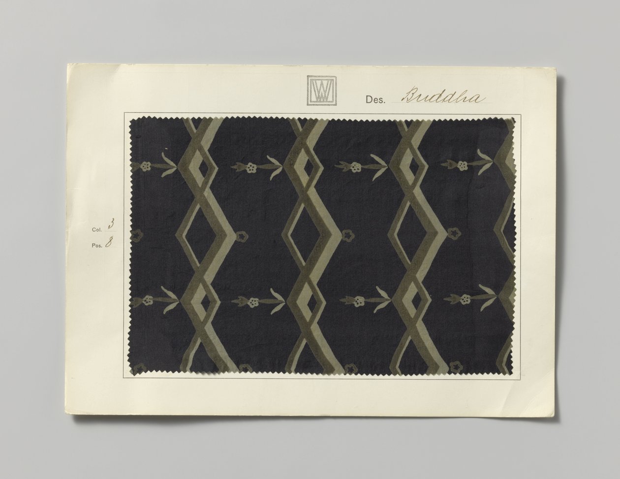 Acero con lateral impreso, diseño Buda de Wiener Werkstätte
