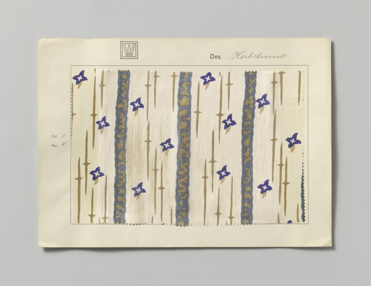 Acero con lado impreso, diseño Herbstwind de Wiener Werkstätte