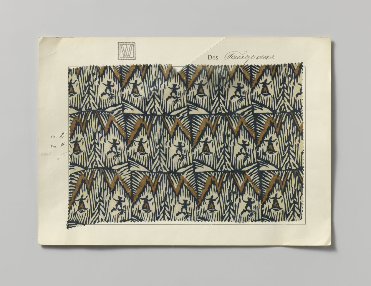Acero con lateral impreso, diseño Tanzpaar de Wiener Werkstätte