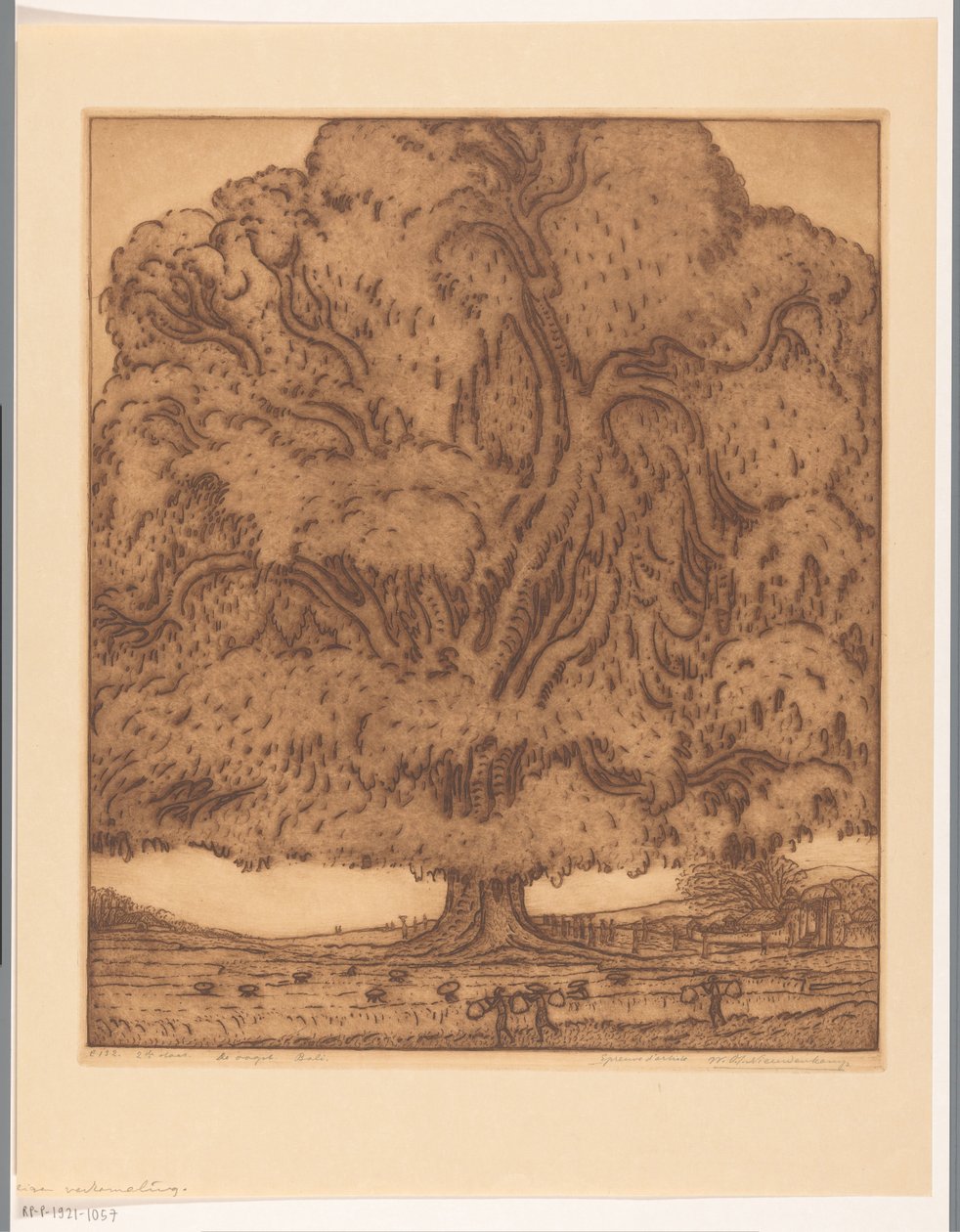 De oogst, Bali (título original del objeto) de Wijnand Otto Jan Nieuwenkamp (signed by artist)