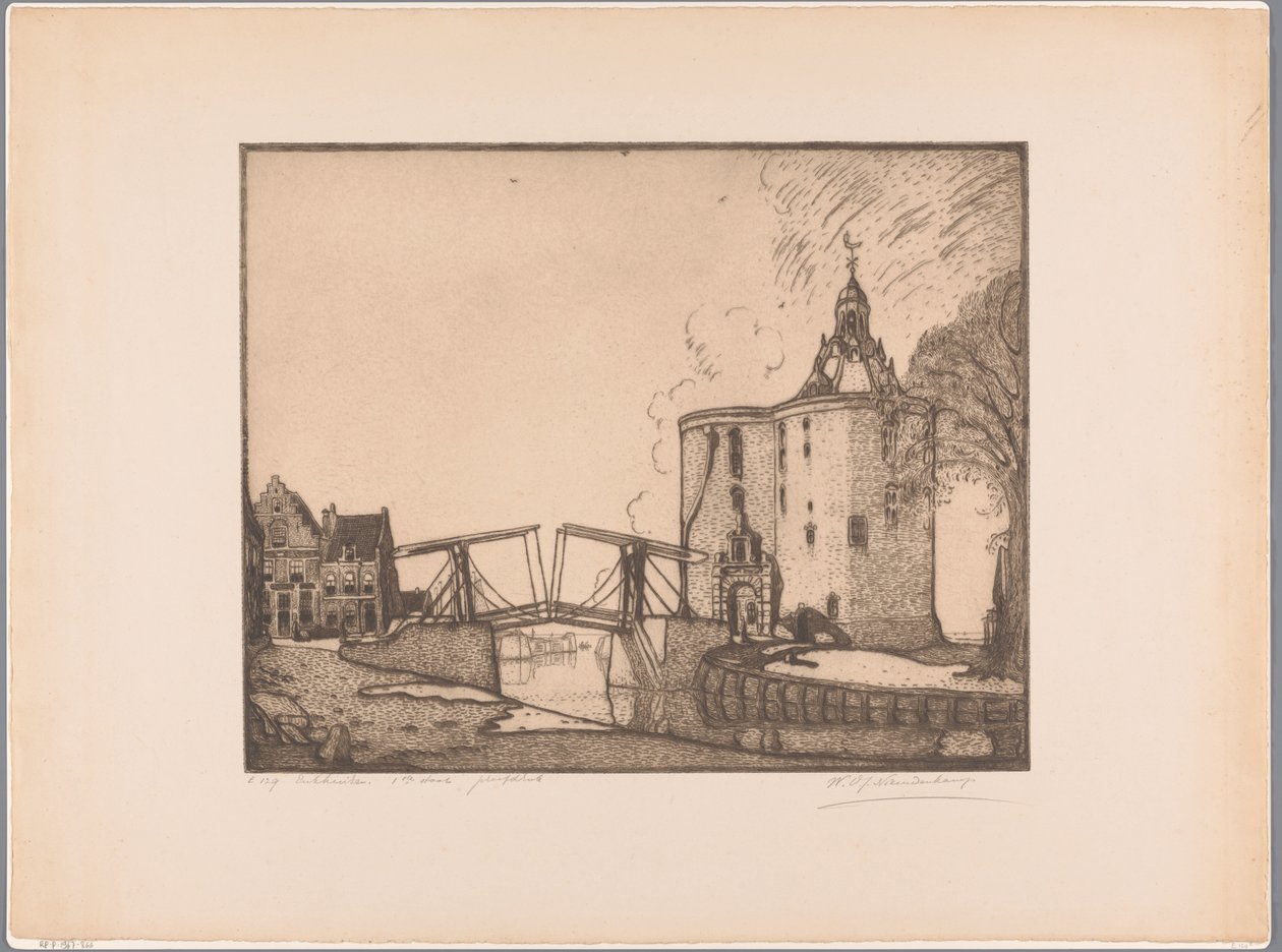 Vista de los Drommedaris en Enkhuizen
Enkhuizen, los dromedarios (título original del objeto) de Wijnand Otto Jan Nieuwenkamp (signed by artist)