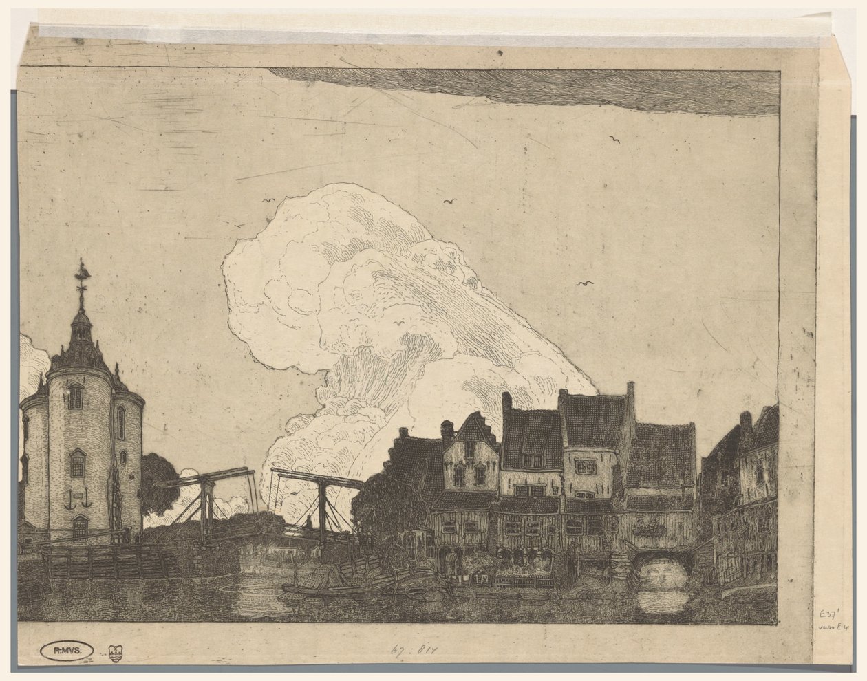 Puerto de Enkhuizen (título original) de Wijnand Otto Jan Nieuwenkamp (signed by artist)