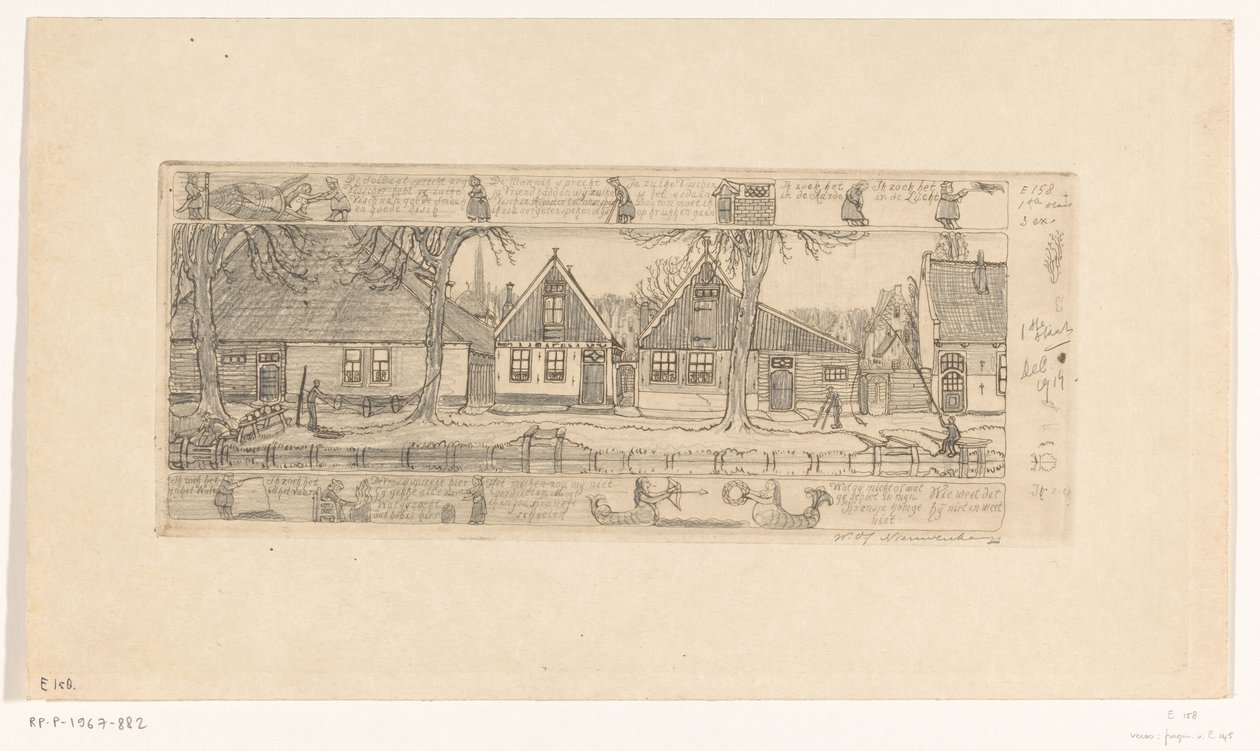 El barrio de los agricultores, Edam (título original) de Wijnand Otto Jan Nieuwenkamp (signed by artist)