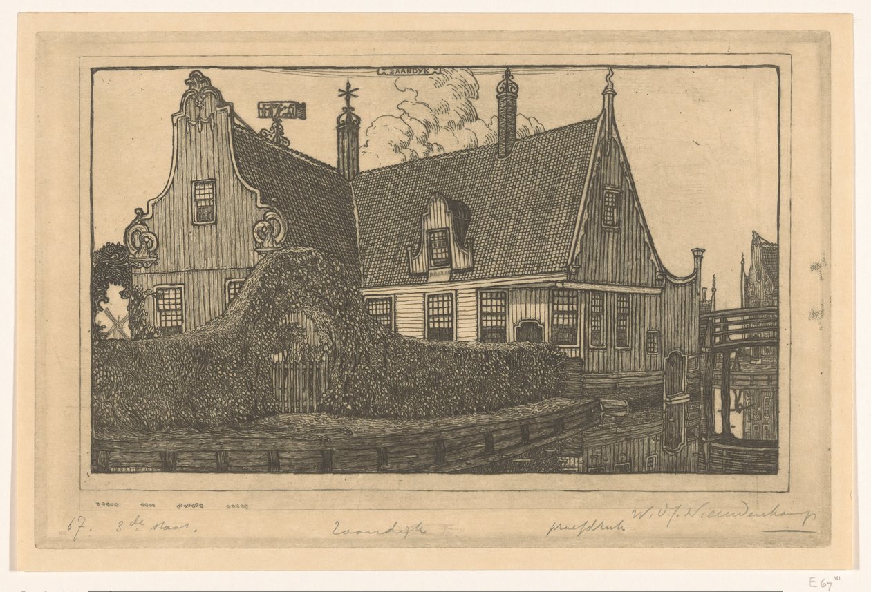 Casa de madera sobre el agua en Zaandijk
Casa de campo en Zaandijk (título original) de Wijnand Otto Jan Nieuwenkamp (signed by artist)