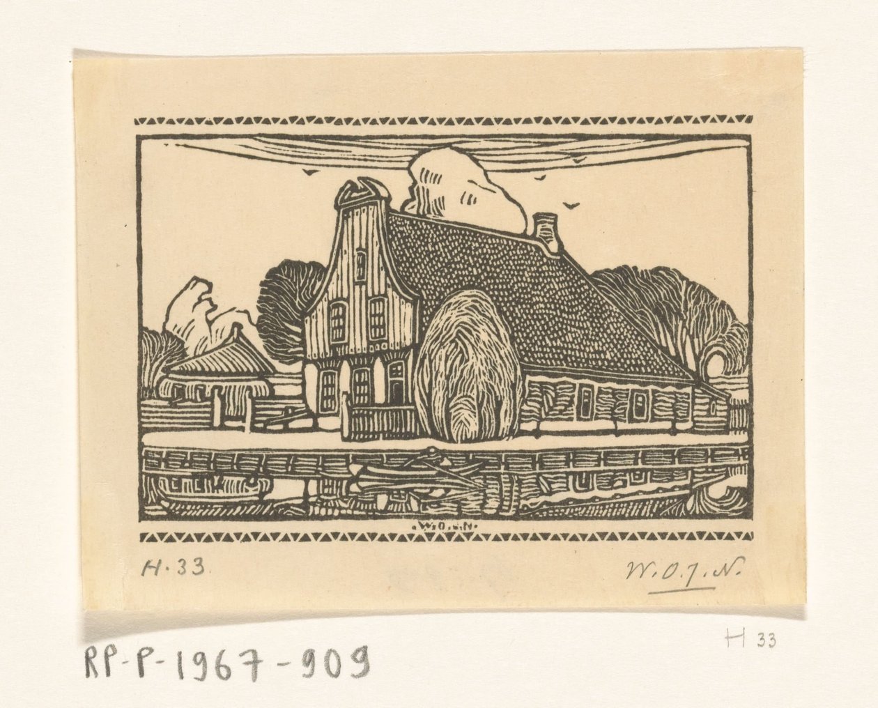 Casa con frontón de madera en un canal en Edam
Casa en Edam (título original) de Wijnand Otto Jan Nieuwenkamp (signed by artist)